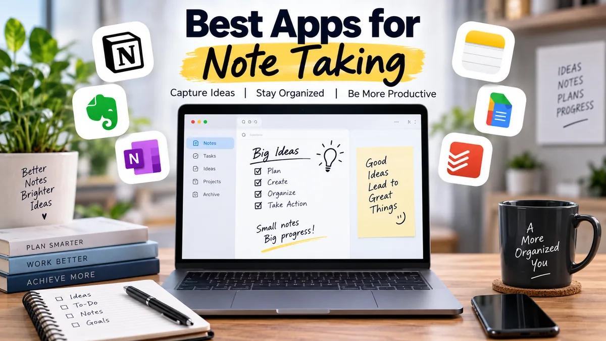 best apps for note taking: 10 Top Choices in 2026