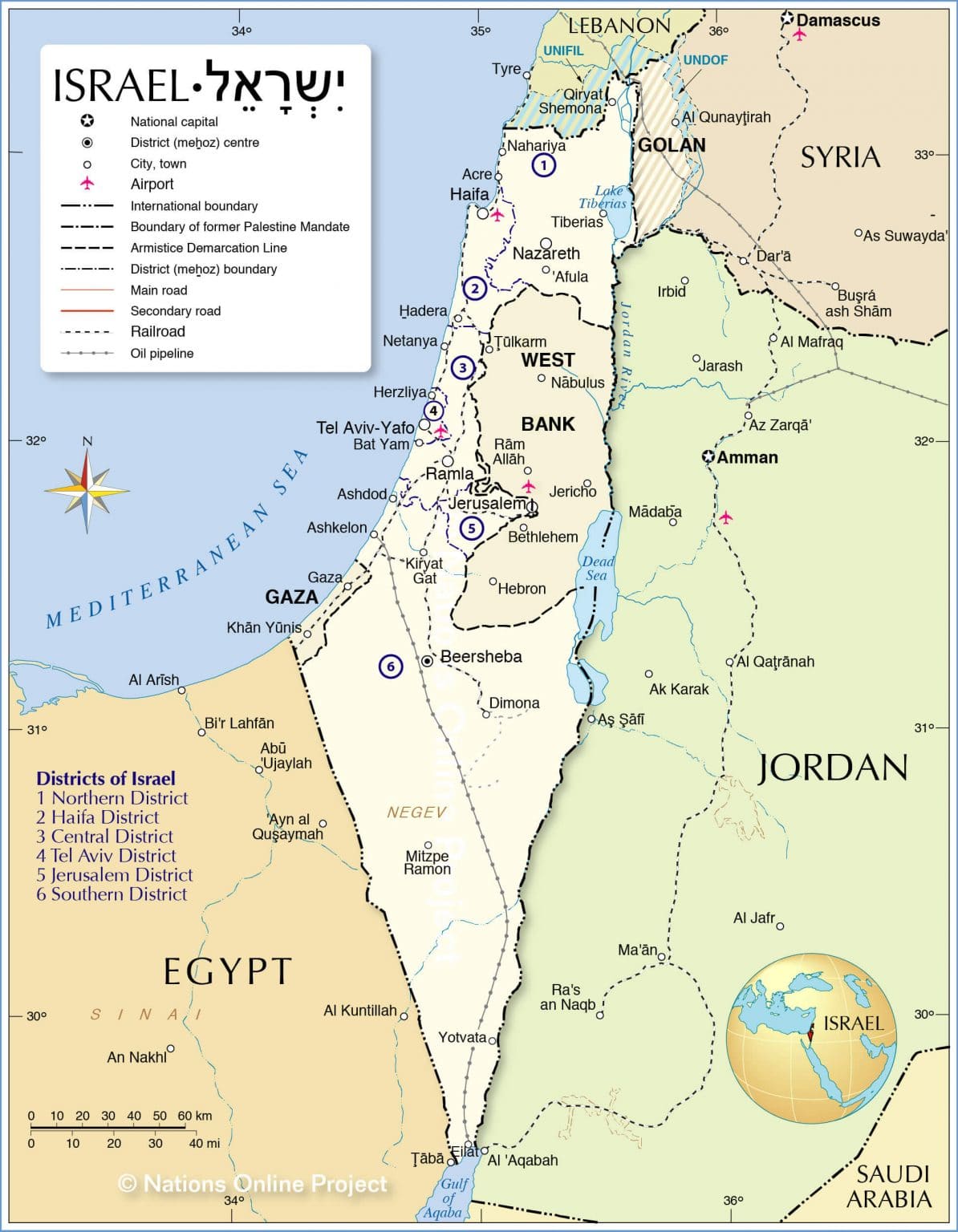 Israel Map 1194x1536 